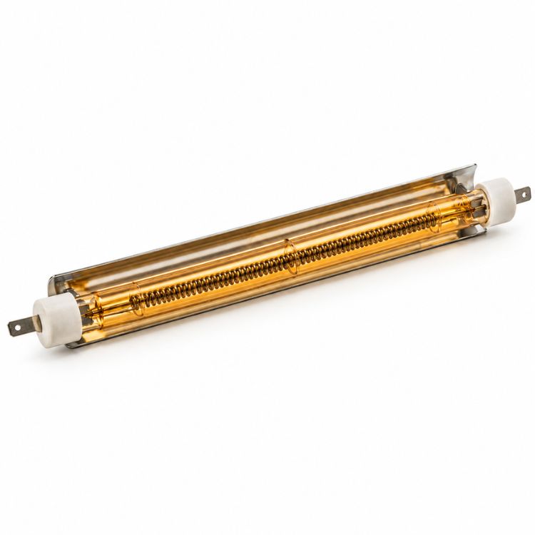 Quartz-glass infrared heaters for radiant heating