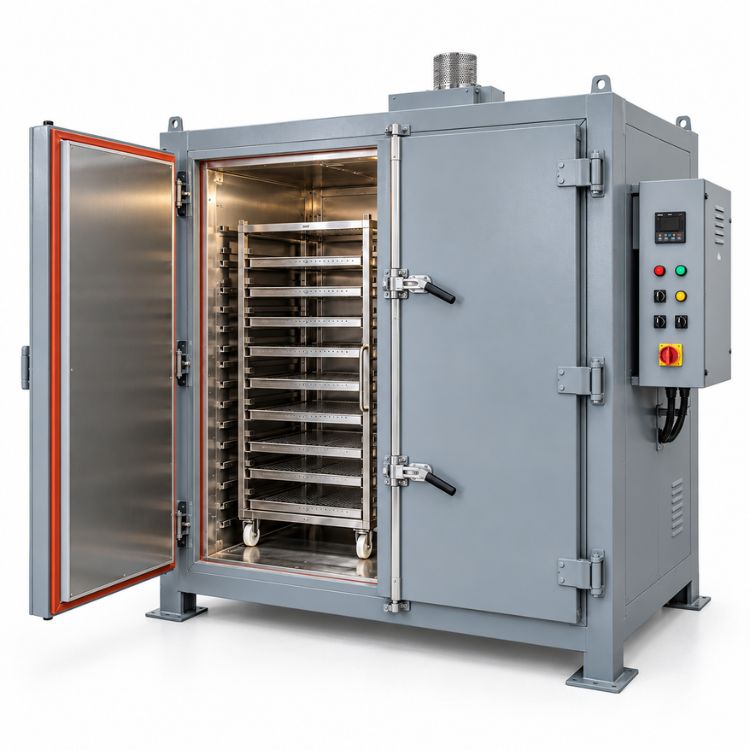 Custom industrial ovens for batch and process heating