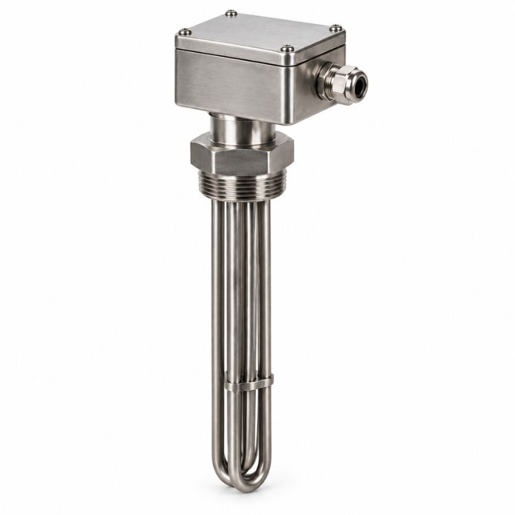 Immersion heaters for tanks and process vessels