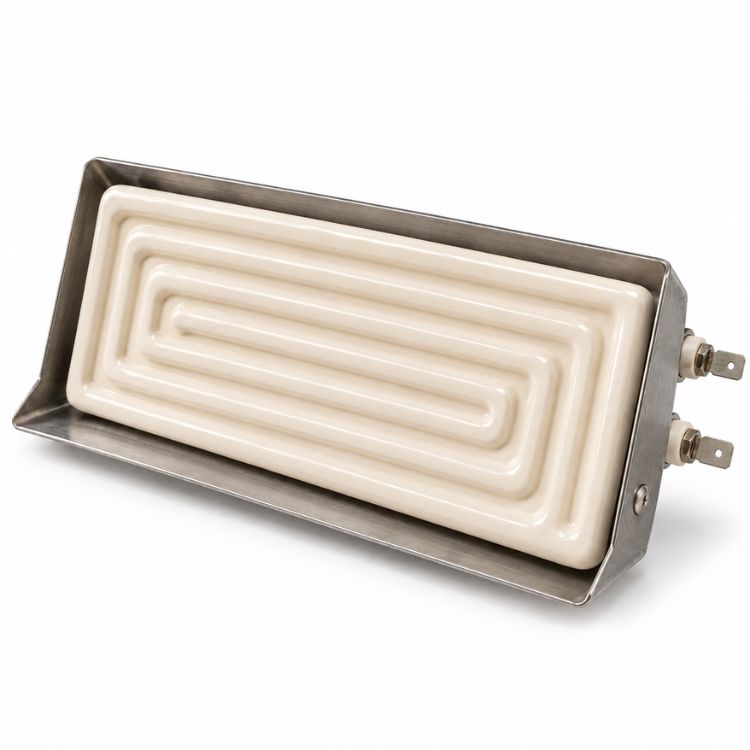 Ceramic infrared heaters for radiant industrial heating
